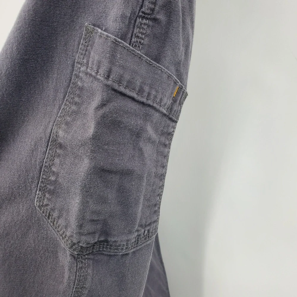 Ariat Rebar M4 Mens 34x30 Charcoal Gray Low Rise Straight Leg Work Pants Canvas